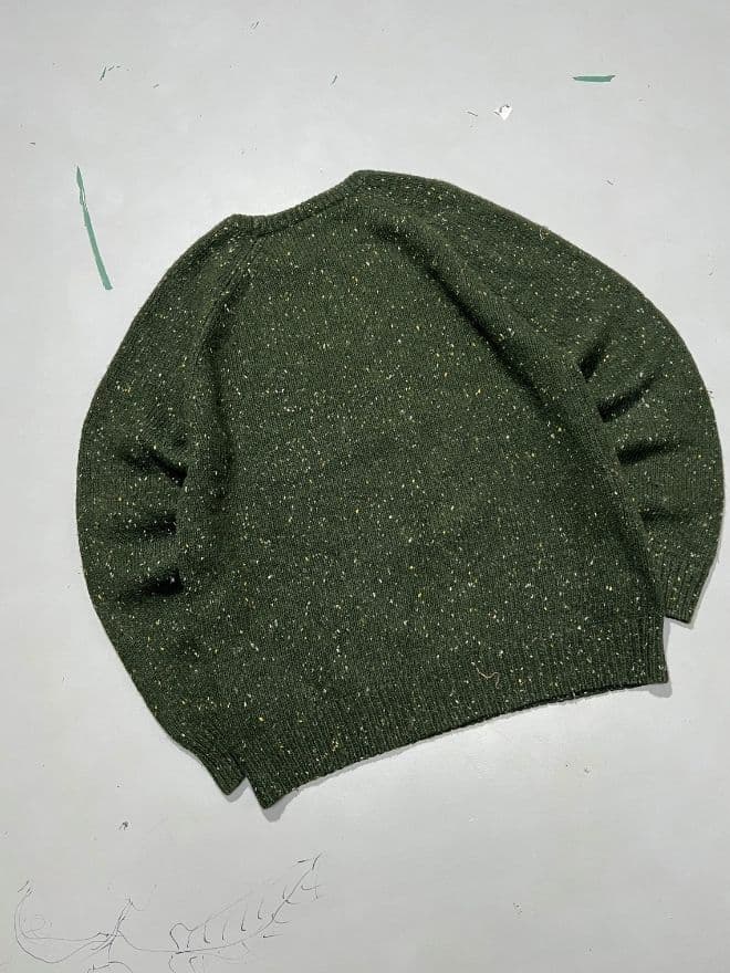 Carhartt × Vintage – Green Speckled Knit Sweater – Size M — image 7 of 8
