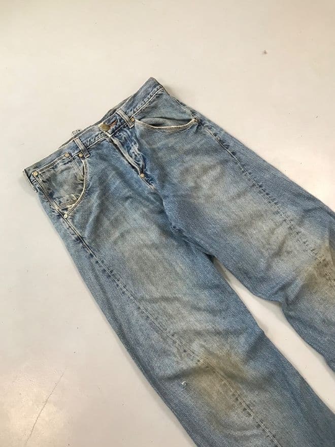 Vintage Levi’s Engineer Jeans With Buckle Strap — Size 30 — image 11 of 15