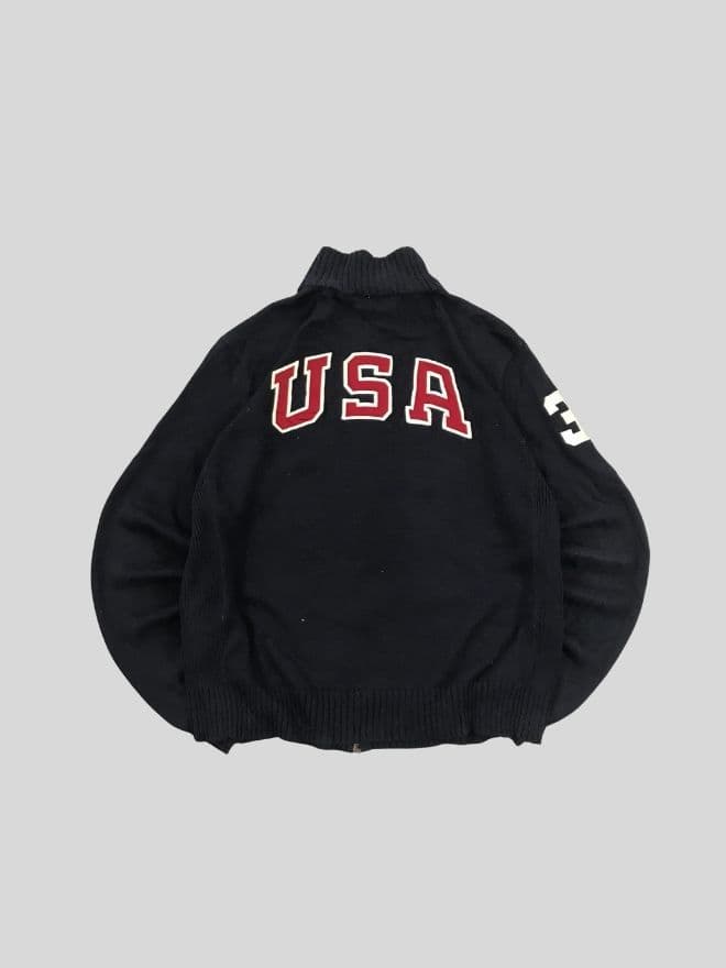 Vintage Polo Ralph Lauren Big Pony Zipper Sweater – Size XL — image 1 of 8