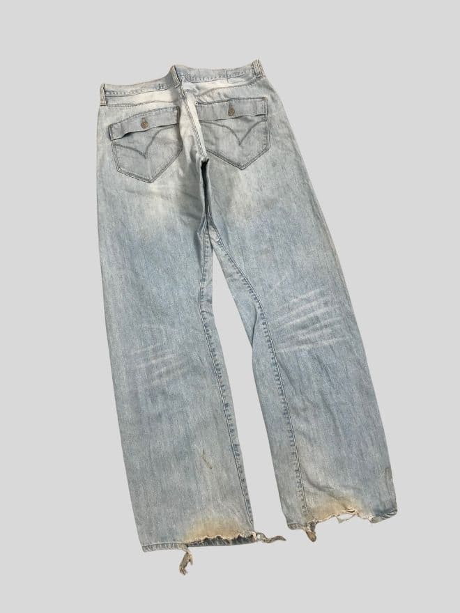 Vintage Levi’s Engineer Jeans — Size 38 | Distressed Workwear Denim — image 7 of 10