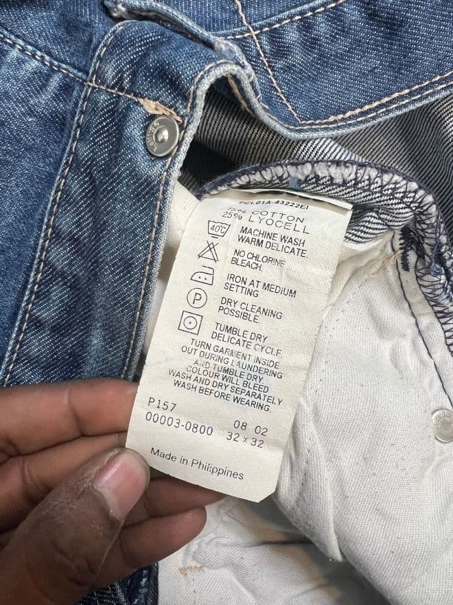 Vintage Levi’s Engineer Jeans | Black Denim | Size 32 | Avant-Garde | Authentic — image 5 of 8
