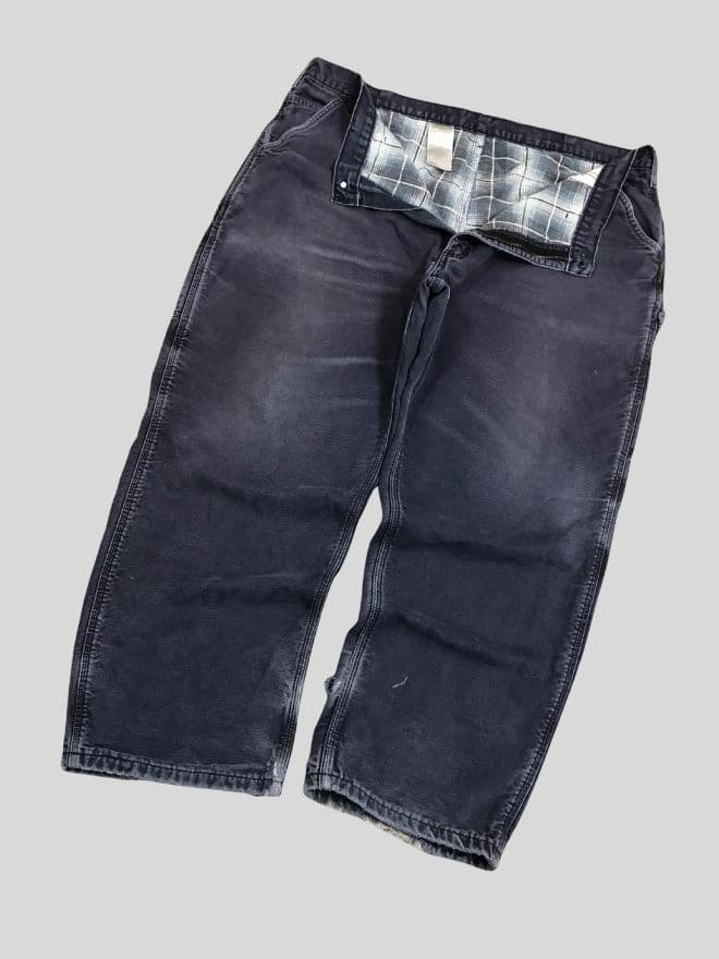 Vintage Carhartt Blanket Lined Baggy Fit Denim | Men’s 42 | Blue Workwear Jeans — image 6 of 9