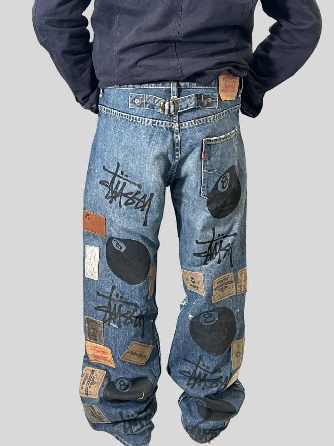 Vintage Levi’s Selvedge Button-Up Denim Jeans – Men’s Size US 28 (EU 44) | Blue — image 17 of 17