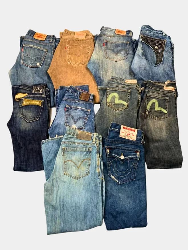 BUNDLE OF MIX BRAND DENIM – Evisu, Levi's 501, TR thumbnail 3