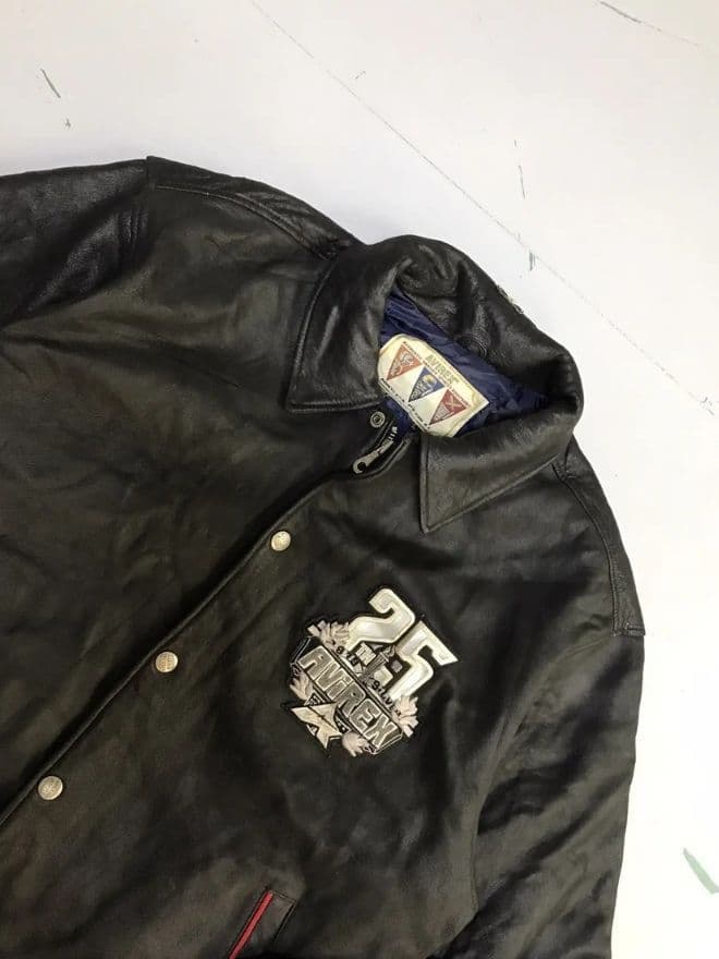 Vintage Avirex 25 Silver 1978 Leather Jacket – Men’s Size L — image 10 of 12