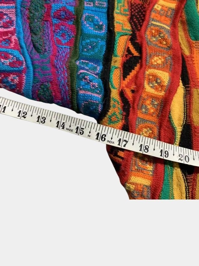 Coogi Australia Multicolor Button-Up V-Neck Knit Cardigan — image 13 of 13