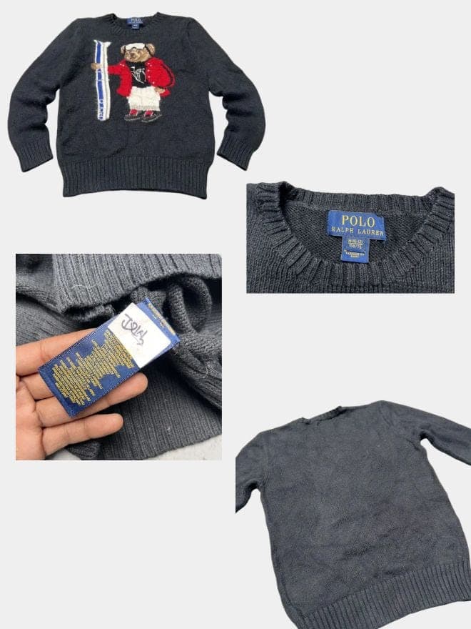 Bundle Of Vintage Ralph Lauren Polo Bear Sweater  — image 6 of 8