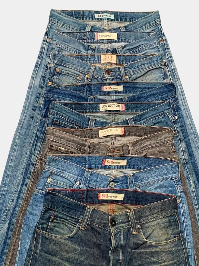 Bundle of 10 Vintage Levi's 512 Bootcut Jeans  — image 1 of 10