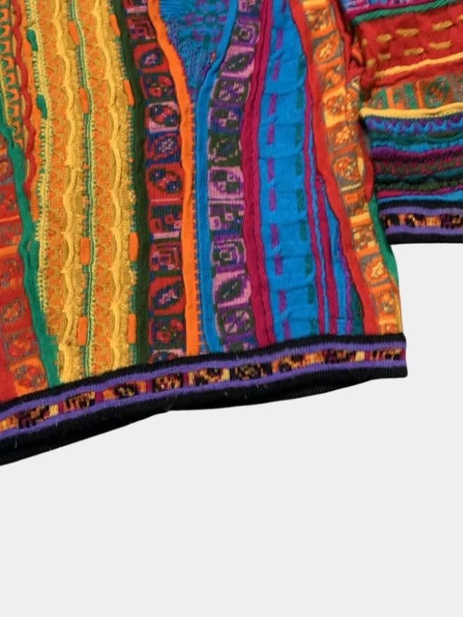 Coogi Australia Multicolor Button-Up V-Neck Knit Cardigan — image 10 of 13