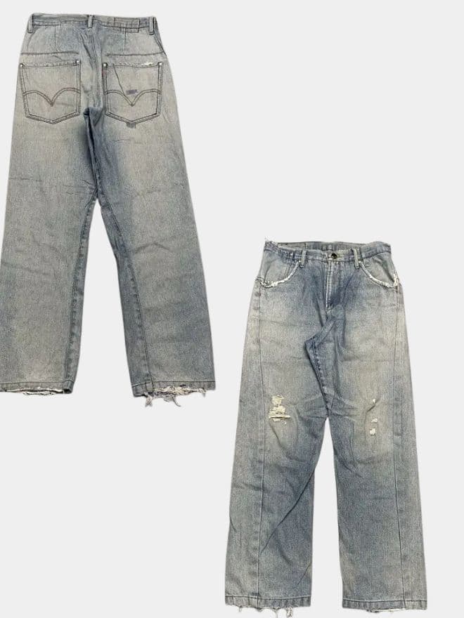 Vintage Levi's Engineer Jeans Bundle | Buckle Back & Classic Denim Mix — image 7 of 13