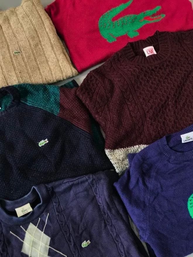 BUNDLE OF VINTAGE LACOSTE KNIT SWEATER — image 1 of 7