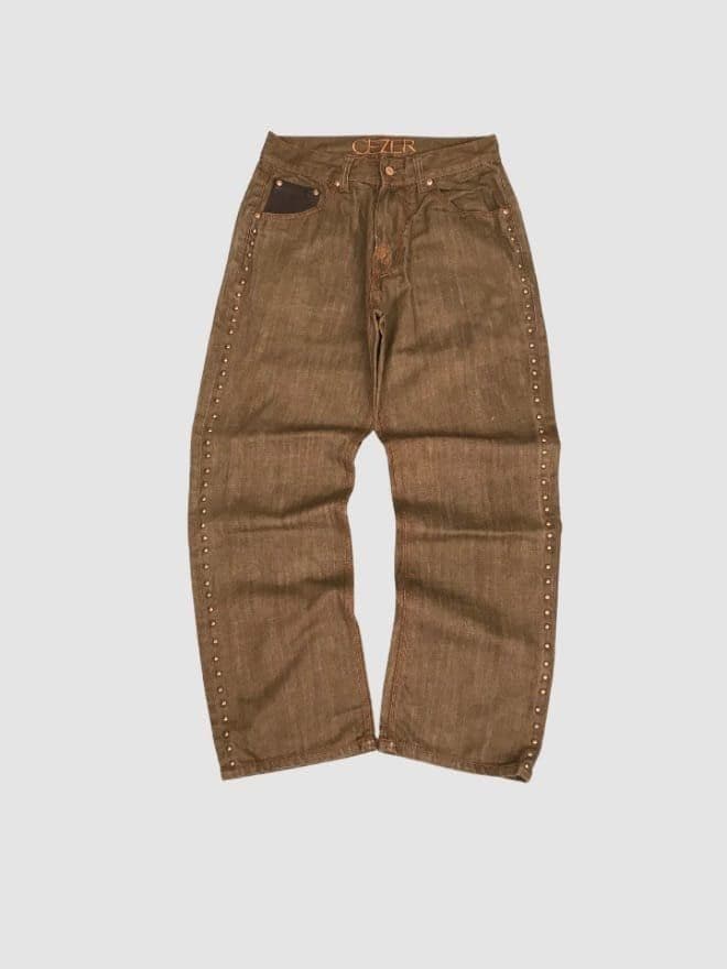 CRAZY RARE VINTAGE CEZER STUDDS WORK PANT — image 1 of 4