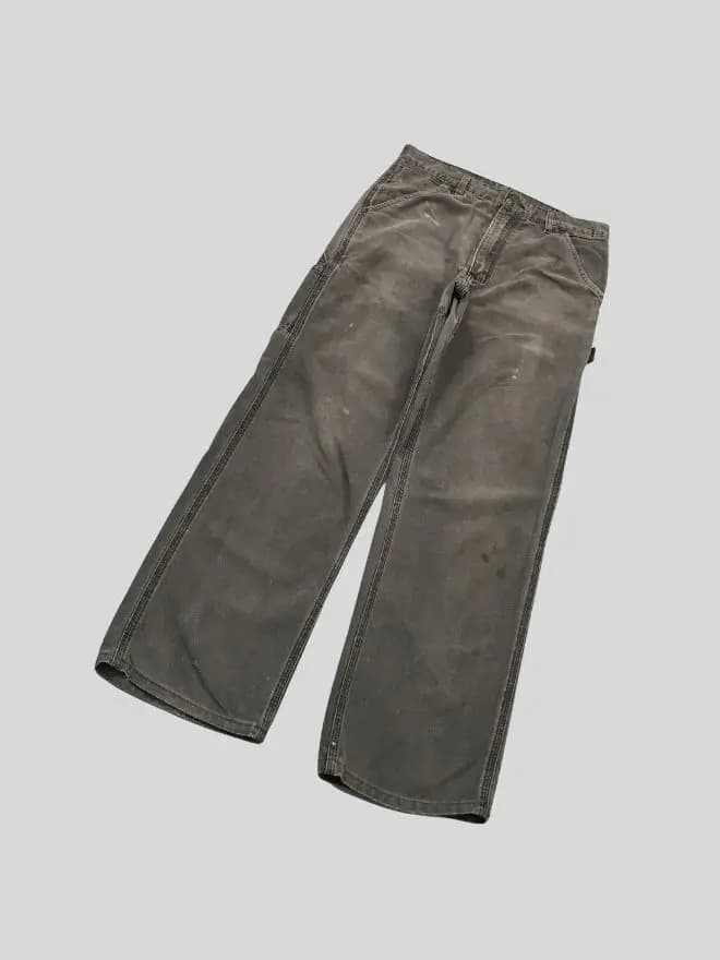Vintage Carhartt Painted Carpenter Denim | Size 31 | Blue Workwear Jeans — image 1 of 8