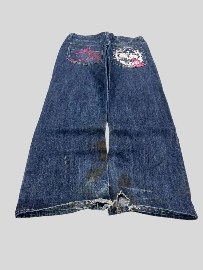 Vintage Southpole Class Player Embroidered Denim Jeans – Size 36 — image 1 of 15