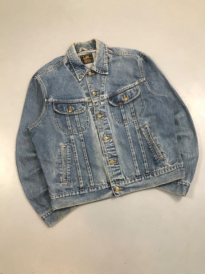 Late 80s Vintage Lee Trucker Denim Jacket (S) — image 1 of 9