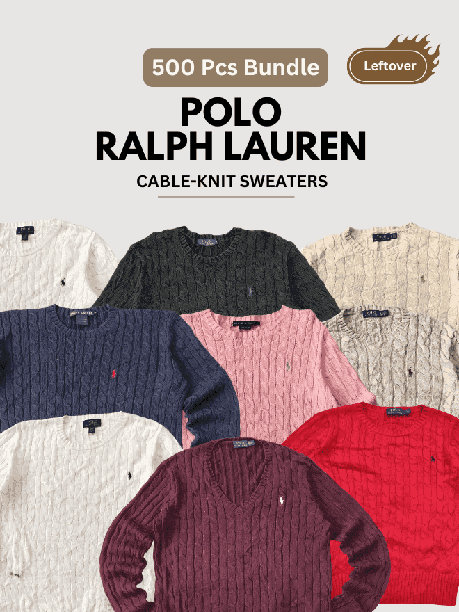 Custom handpick Deadstock RL polo cable knit Sweaters 500pcs — image 1 of 1