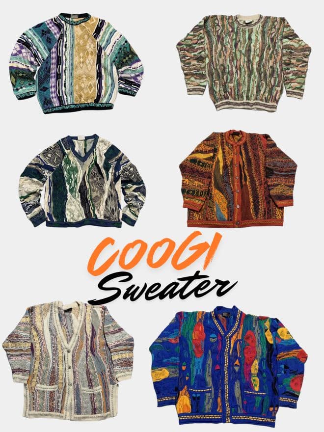Vintage Coogi Australia 3D Knit Multicolor Crewneck Sweater
