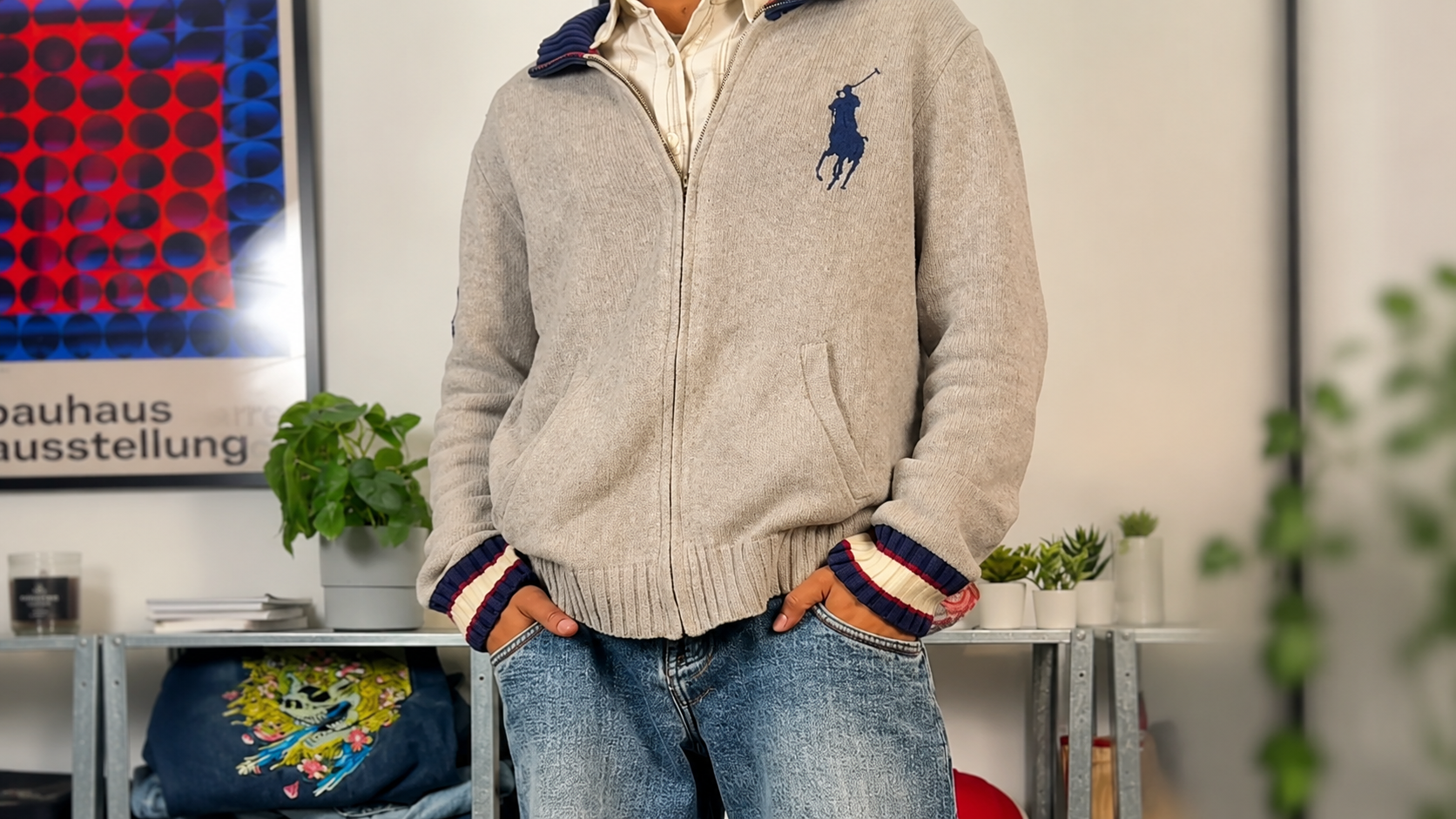 Ralph Lauren sweater with embroidered Polo Pony logo