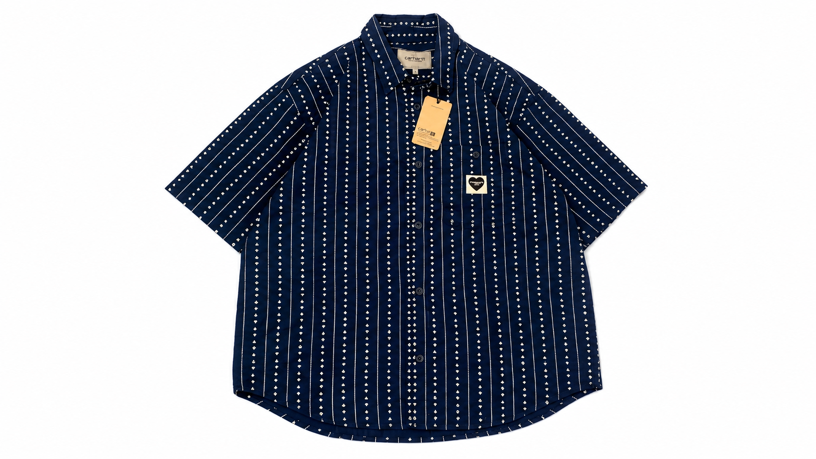 Vintage navy blue textured zip-up jacket with high collar and front zip pockets