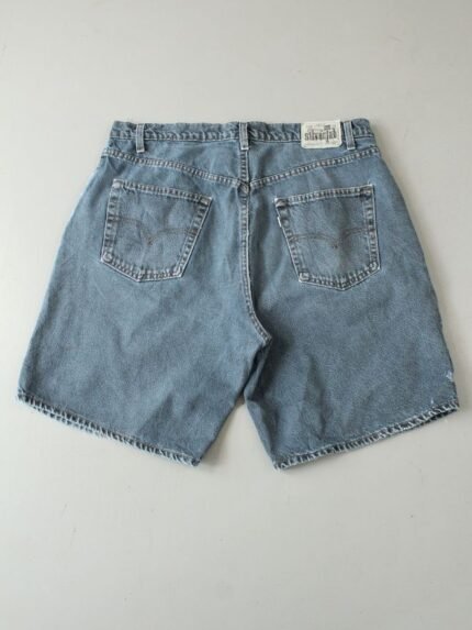 Vintage Levi's Silvertab Grey Jorts in relaxed 90s style