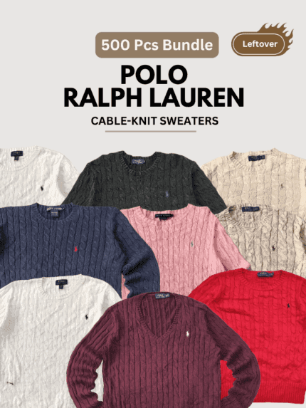 POLO CABLE KNIT SWEATER