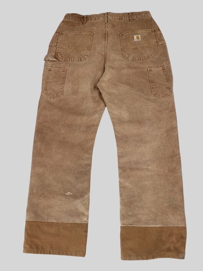 90s Vintage Carhartt WB 194 BRN Double Knee denim