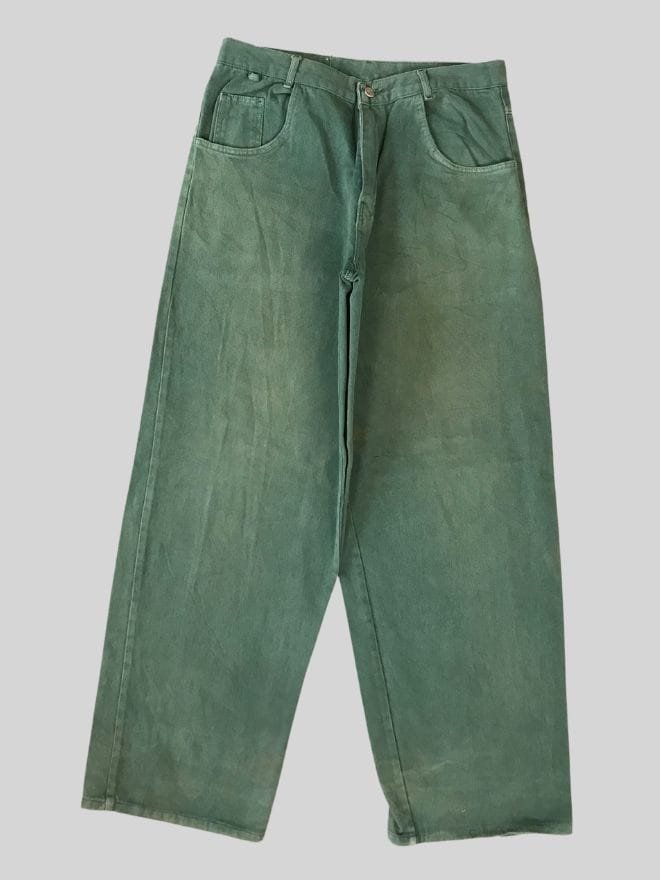 Vintage Allien Workshop Green Denim