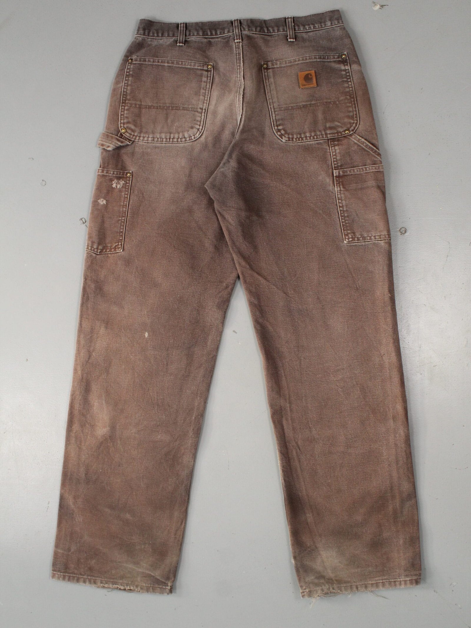 Vintage Carhartt B01 BLK Double Knee Brown Denim