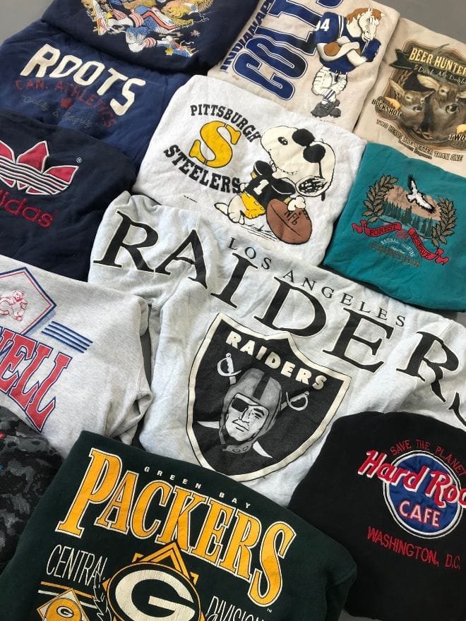 BUNDLE OF 10 VINTAGE 90S MIXED BRAND SWEATSHIRTS