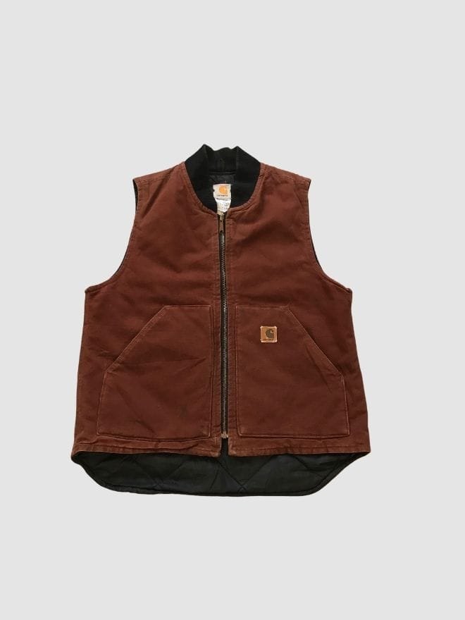 VINTAGE 90S CARHARTT QUILTED LINE VEST