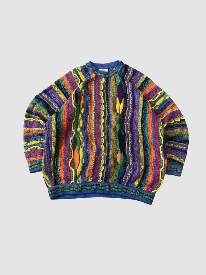 VINTAGE COOGI 3D KNIT MULTICOLOR SWEATER