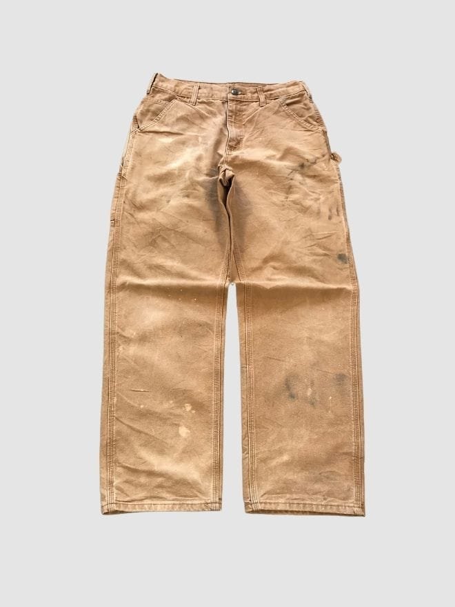 VINTAGE CARHARTT B136 BRN  CARPENTER DENIM