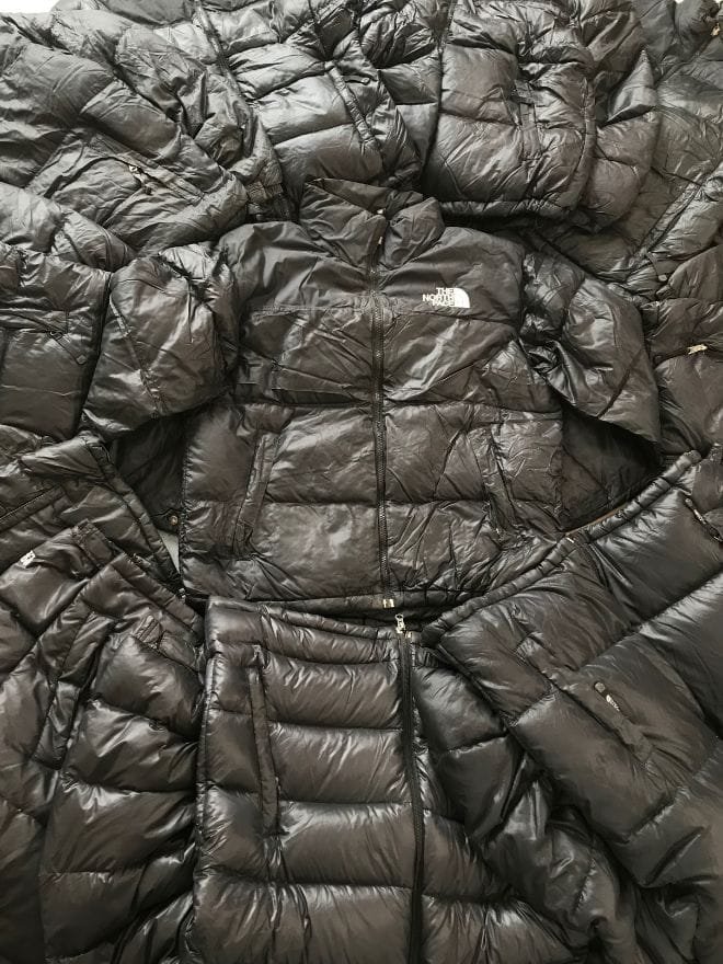 BUNDLE OF 10 BLACK VINTAGE  NORTH FACE 700 PUFFER JACKET