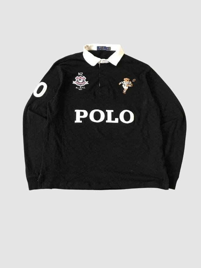 VINTAGE POLO SPELLOUT COLLER TSHIRT