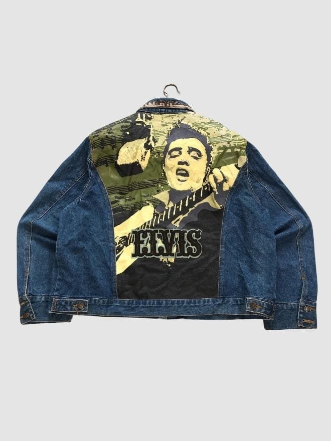VINTAGE ELVIS PRINTED DENIM JACKET