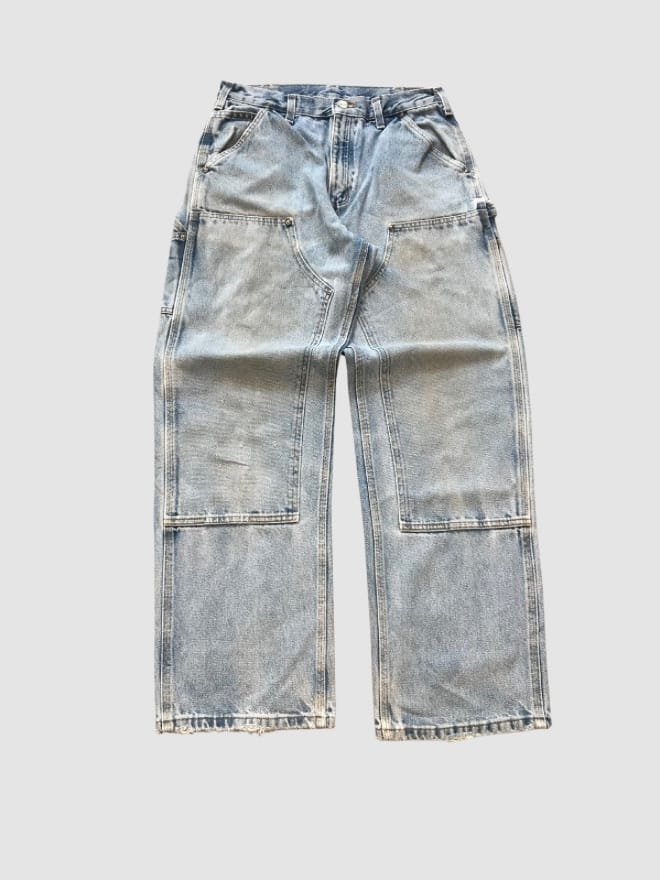 VINTAGE CARHARTT B73 DST DOUBLE KNEE CARPENTER DENIM