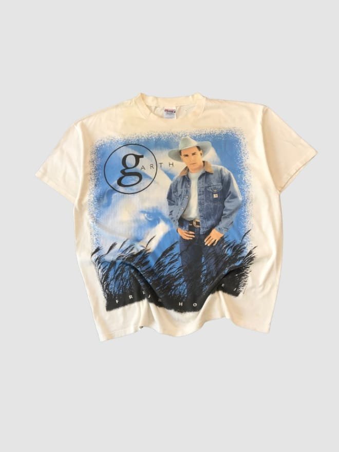 VINTAGE GARTH HANES BEEF GRAPHIC 3D PRINTED TEES