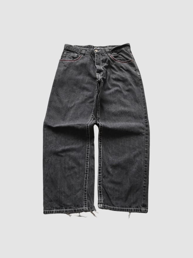 VINTAGE SOUTHPOLE RED STICH EMBROIDERED DENIM PANT