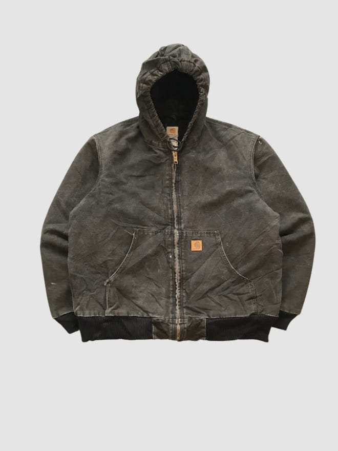 VINTAGE CARHARTT J130 BLK BLANKET LINE ACTIVE JACKET