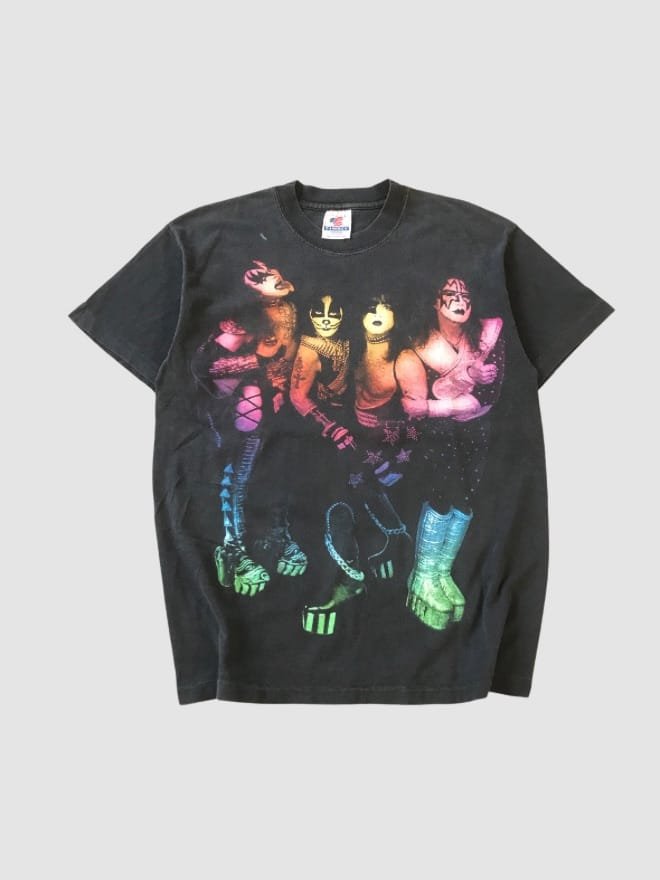 VINTAGE KIZZ THEY ARE BACK GRAFFIC SINGLE STITCH TEE