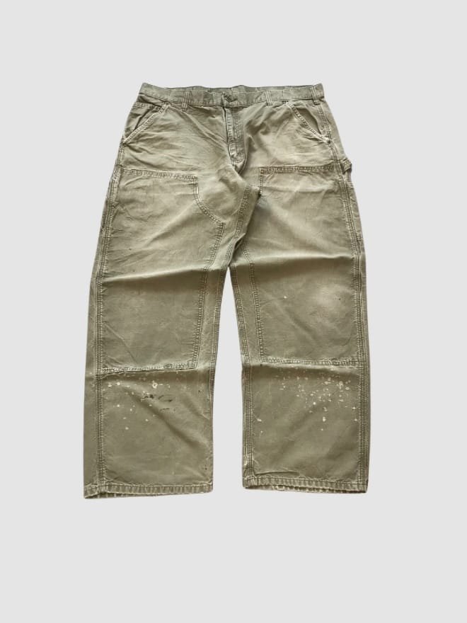 VINTAGE CARHARTT B195 ARG DOUBLE KNEE CARPENTER DENIM