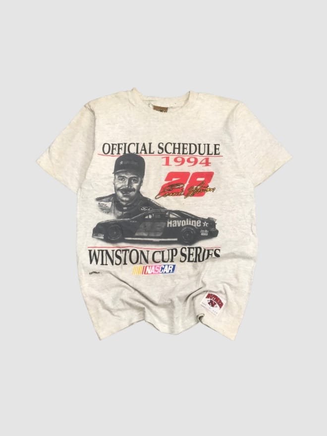 VINTAGE NUTMEG NASCARS GRAFFIC PRINTED TEE