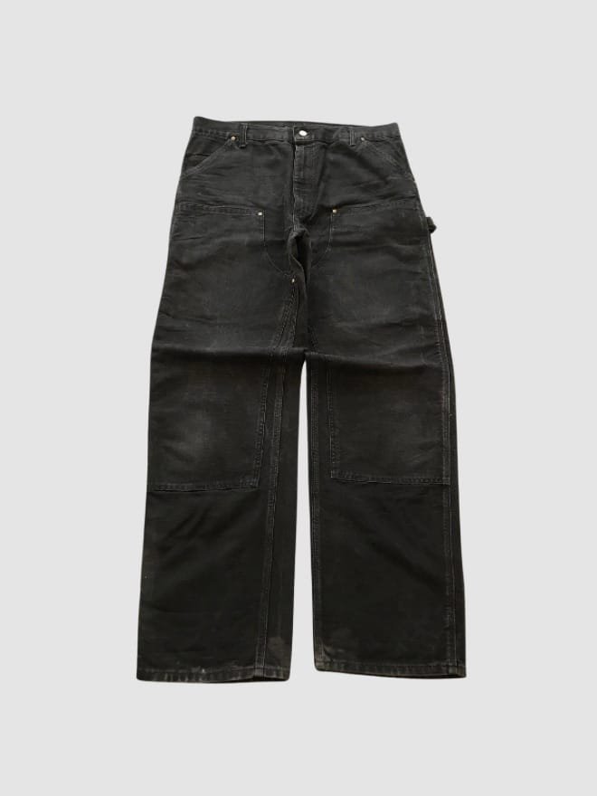 VINTAGE CARHARTT B01 BLK DOUBLE KNEE DENIM