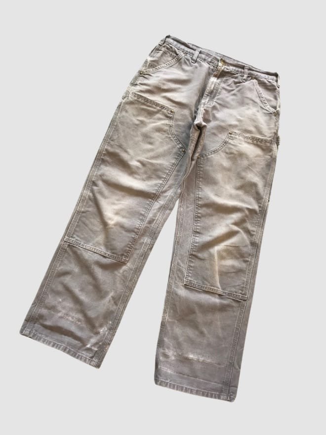 VINTAGE CARHARTT DOUBLE KNEE B136 GVL CARPENTER DENIM