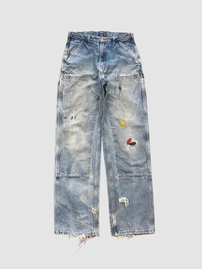 VINTAGE 90S CARHARTT SUNFADE DOUBLE KNEE DENIM