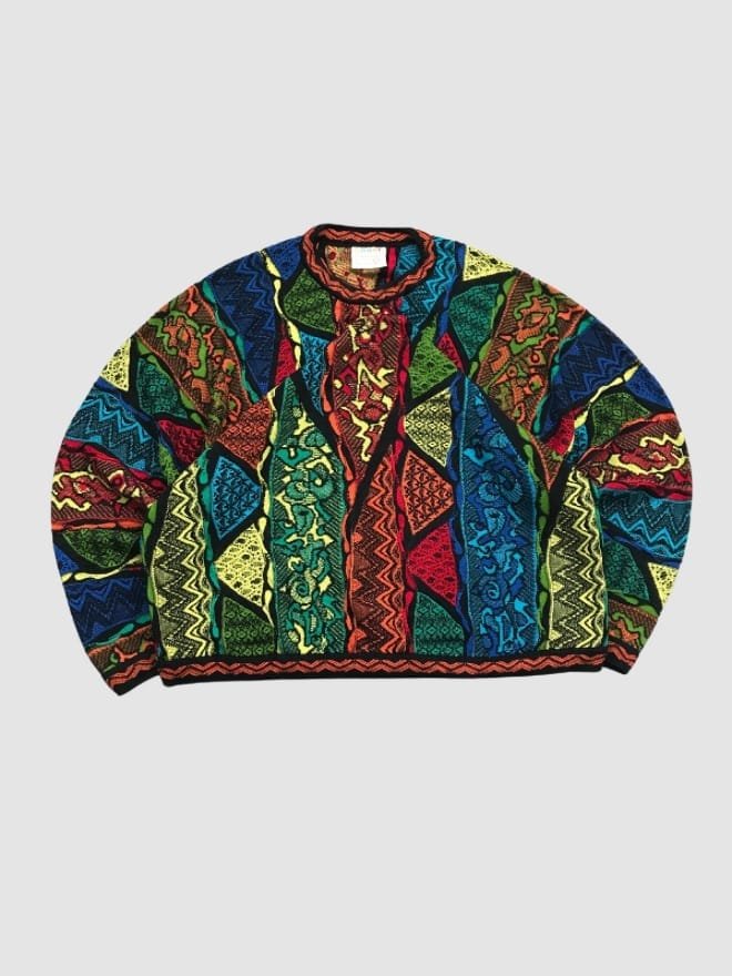 CRAZY VINTAGE COOGI 3D KNIT SWEATER