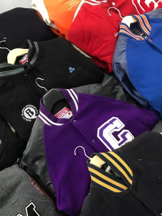 BUNDLE OF 10  VINTAGE CRAZY VARSITY JACKET