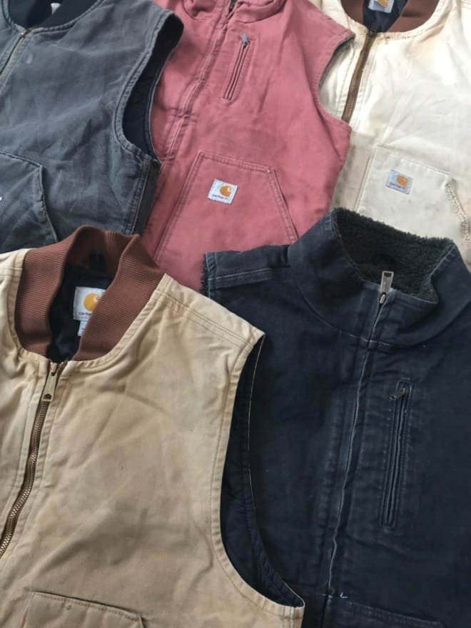 BUNDLE OF 10 VINTAGE 90s CARHARTT SHERPA LINE VEST