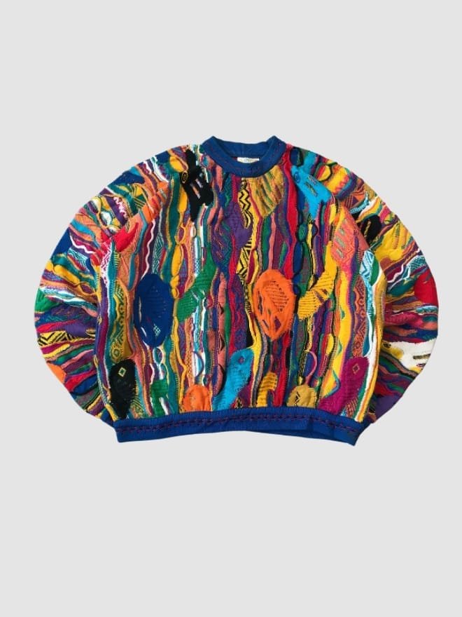 RARE VINTAGE COOGI 3D KNIT SWEATER