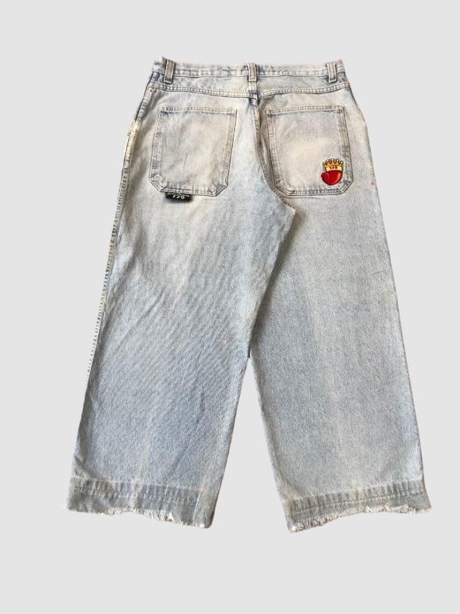 VINTAGE JNCO PIPES EMBORIDERED BAGGY FIT DENIM